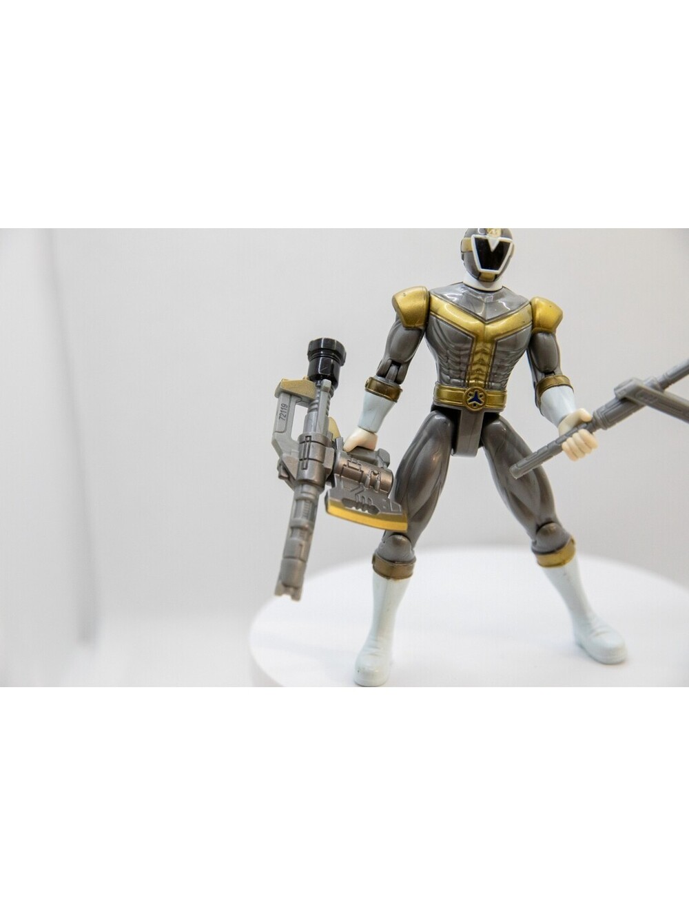 Power Rangers Lightspeed Rescue (Vintage ‘99’) Titanium Ranger with Weapons! - Picture 2 of 6